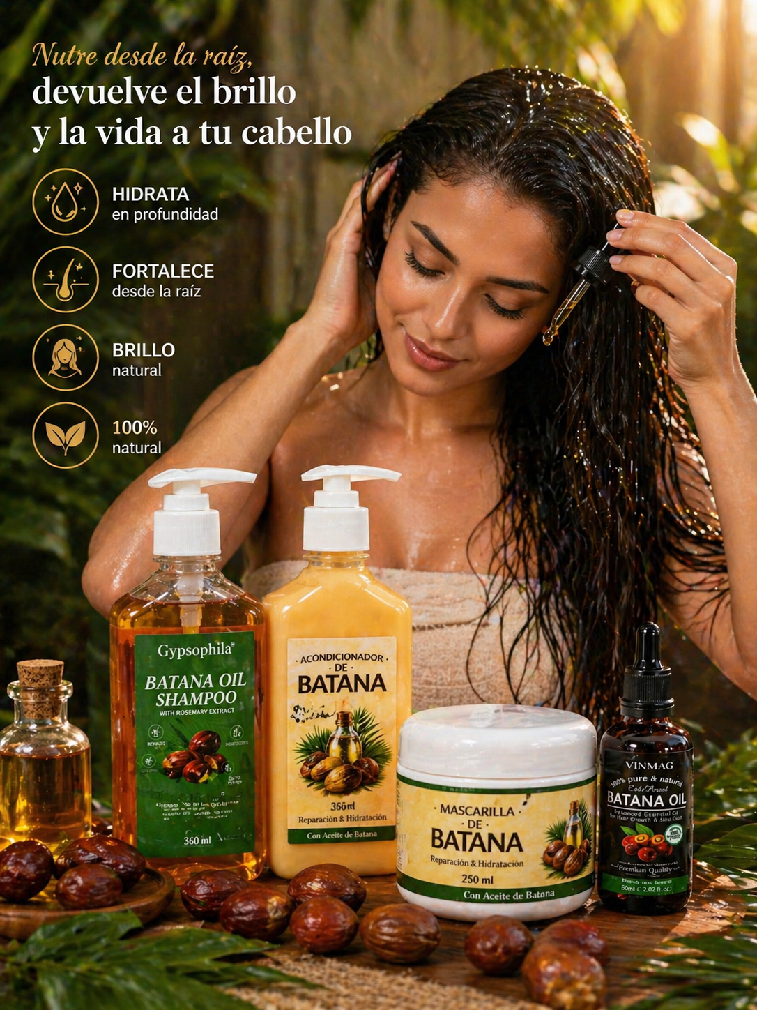 💆‍♀️Super combo de batana💧Renace la fuerza natural de tu cabello💫 🌿